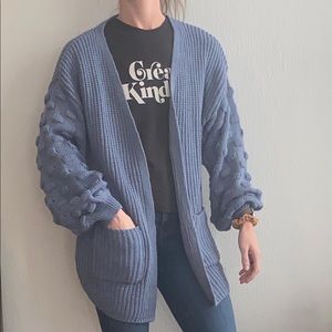 &merci Balloon Sleeve Cardigan